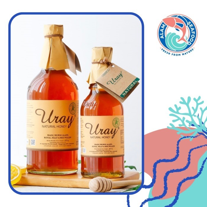 

Madu Uray Natural Honey 875gr grade A+ with Royal Jelly & Bee Pollen