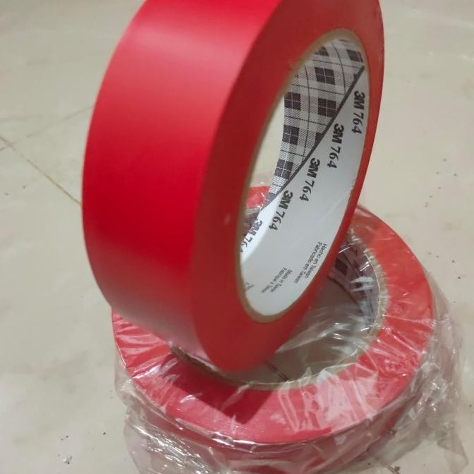 

FLOOR MARKING TAPE 764 RED LAKBAN LANTAI SIZE 30MM X 33MTR ASLI