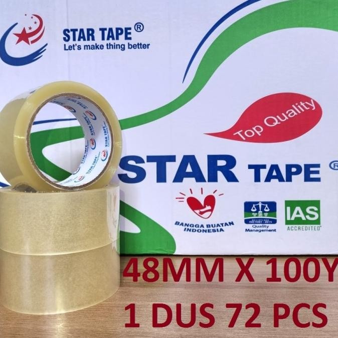 

KHUSUS GOJEK GRAB 1 DUS LAKBAN BENING - COKLAT UK 48MM X 100 YARD ASLI