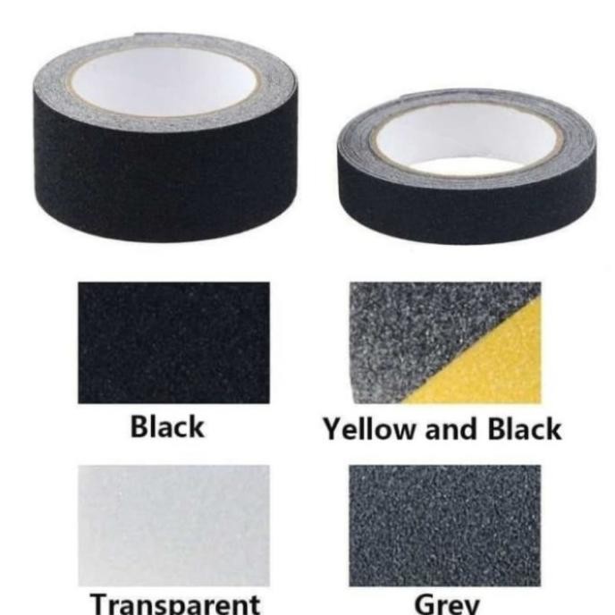 

LAKBAN ANTI SLIP TANGGA - ANTI LICIN LANTAI - KASAR 5CM X 5MTR -SAFETY ASLI