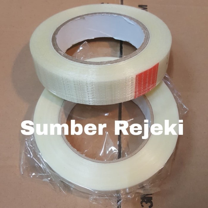 

Isolasi Lakban Serat Filament Tape Lakban Serat Ukuran 24Mmx50Mtr Isolasi