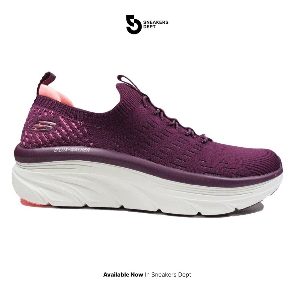 SKECHERS Sepatu Sneakers Wanita D'LUX WALKER STAR STUNNER 149356PLUM ORI