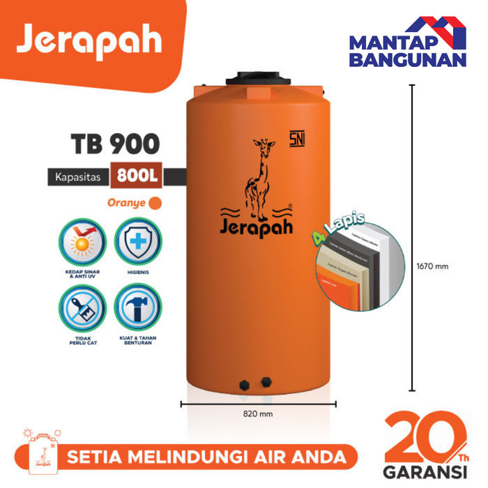 Tangki Air Jerapah TBJ 900 (800 Liter)