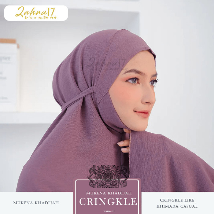 Mukena Premium Khadijah Cringkle Menutup Dagu