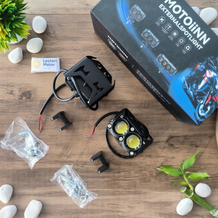 LAMPU TEMBAK SOROT LED LASER GUN SQL 2 MATA MOTOR MOBIL 2 WARNA