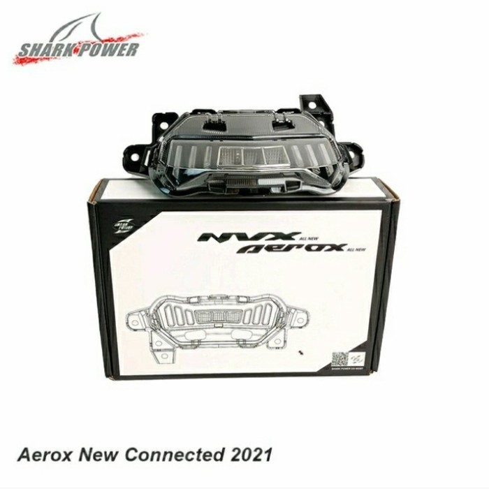 LAMPU STOP LED STOPLAMP AEROX NEW CONNECTED 2021-2022 SHARK POWER RGB