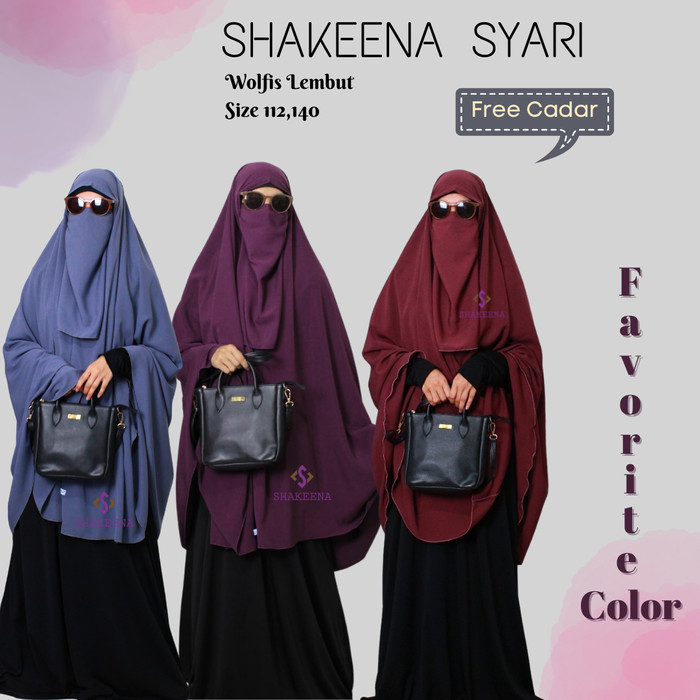 Hijab instan wolfis jumbo cadar