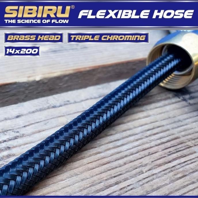 Flexible Hose Selang Handshower Hand Shower Fleksibel Brass Head Kepala Drat Kuningan Sibiru 200 cm 