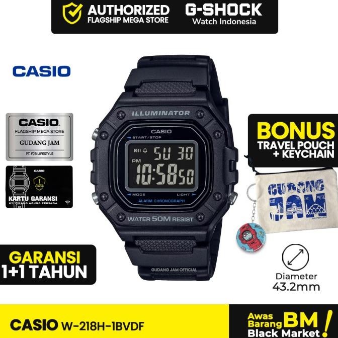 Casio General  W-218H-1Bvdf W-218H W-218 W218H W 218H