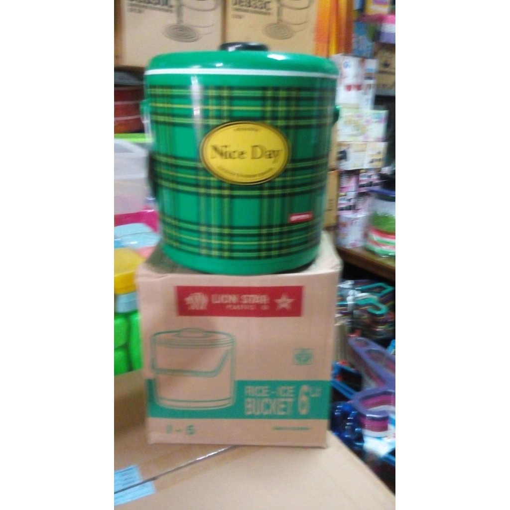 RICE BUCKET / TERMOS NASI / ES LION STAR 6 LITER