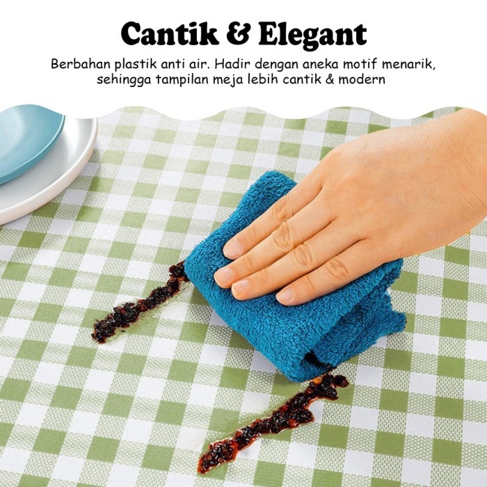 Taplak Meja Makan Bulat Anti Air Anti Minyak Diameter 152Cm Murah