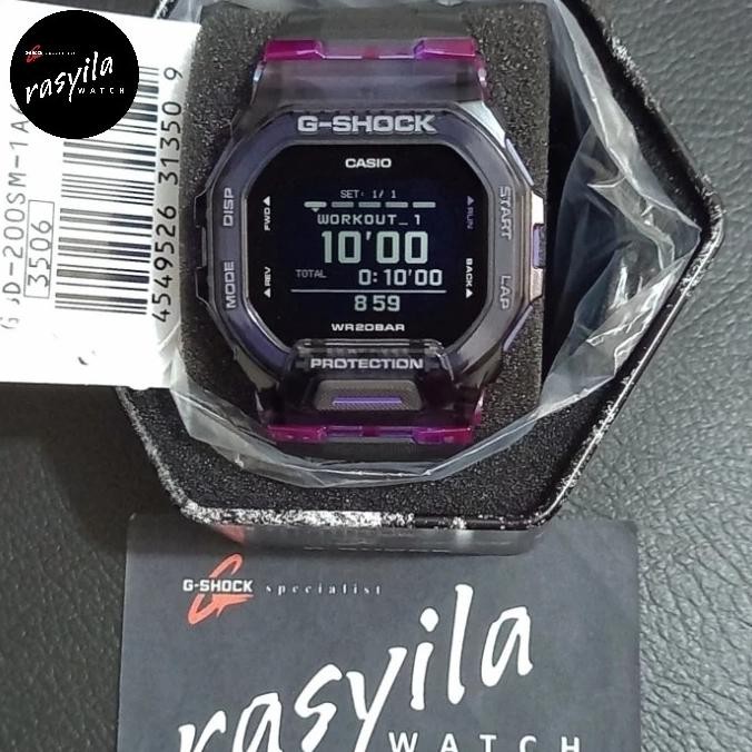 Casio G-Shock Gshock Gbd 200Sm / Gbd200Sm - 1A6Dr / 1A6 Black Purple