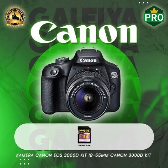 Kamera Canon Eos 3000D Kit 18-55Mm Canon 3000D Kit