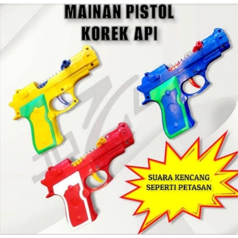 Tahan Lama Mainan Pistol Korek Api Kayu Murah