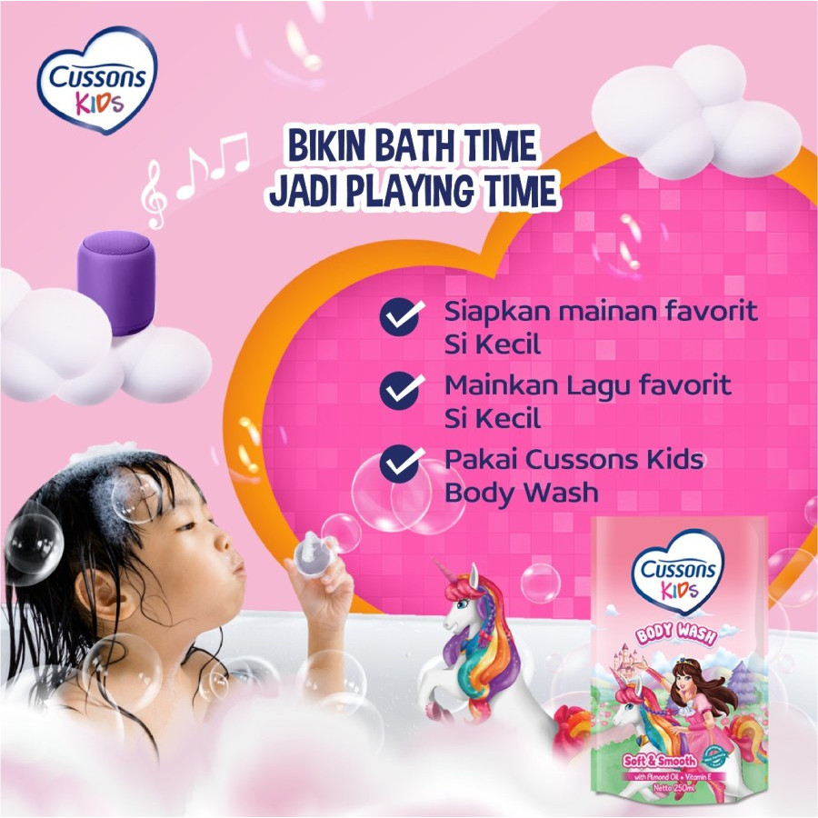 Produk Terbaru  Cussons Kids Body Wash 250Ml Refill - Shampoo Sabun Mandi Anak 2In1 - Cusson Kids