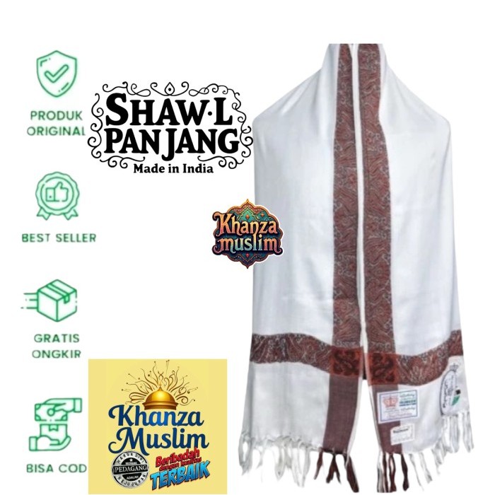 Sorban Haji Kashmiri Biru #Gratisongkir #Sale #Discount