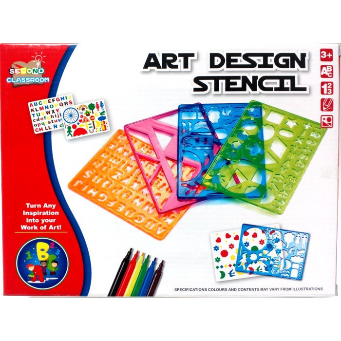 

Best Promo! Mainan Edukasi Anak - Art Design Stencil Besar Mewarnai Gambar QJ5533 Baru
