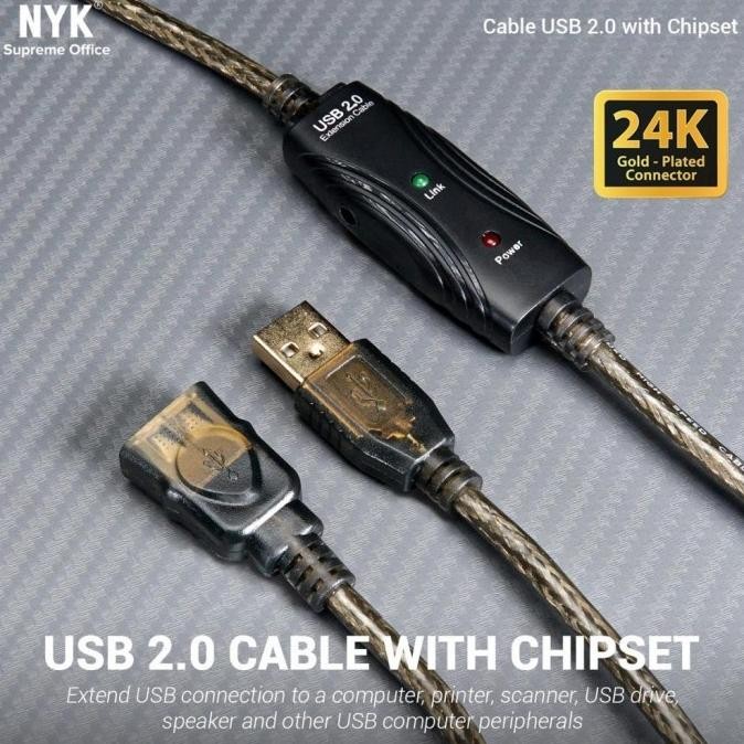 Kabel USB Extension Perpanjangan aktif 20M usb 2.0 - 20 Meter