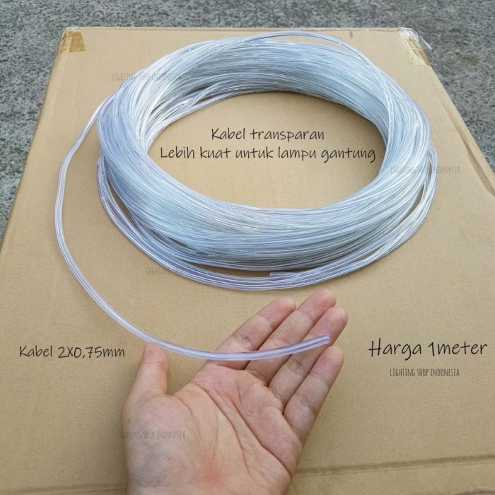 PROMO SPECIAL Kabel bening transparan untuk lampu gantung hias