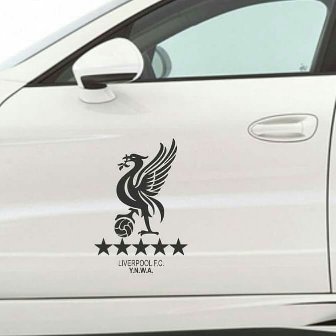 stiker mobil liverpoll pintu kaca mobil