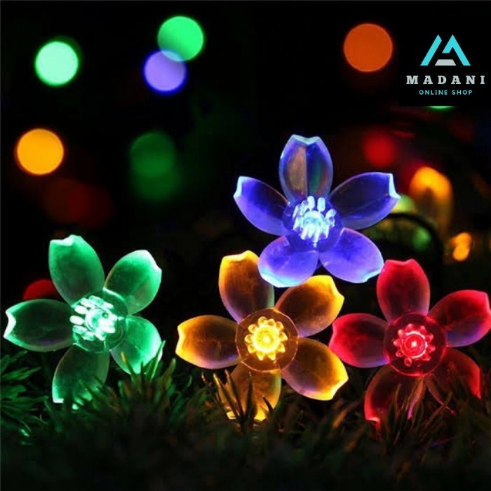 OBRAL Lampu Hias Dekorasi Taman Bentuk Bunga LED Waterproof Tenaga Surya