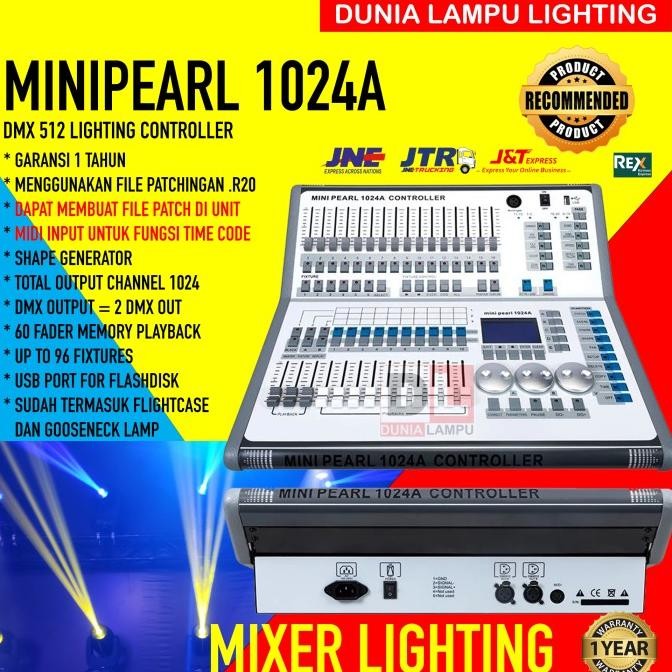 Mixer lampu Minipearl 1024A dmx 512 lighting controller MURAH