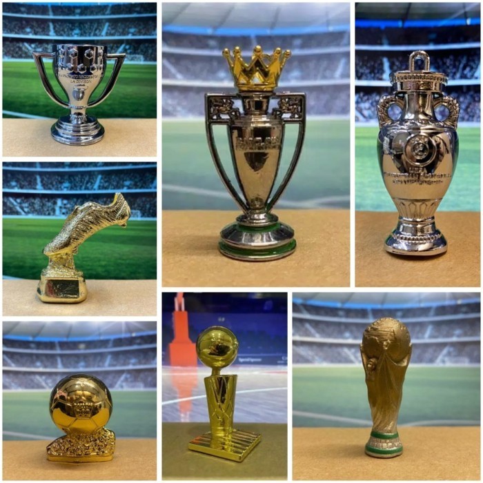 PROMO Miniatur Piala Trofi Liga Inggris-Liga Champions-Piala Dunia