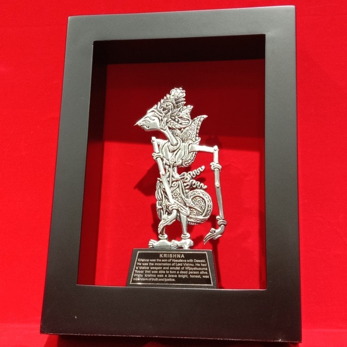 HOT SALE pajangan Wayang Kresna / plakat wayang Kresna / Souvenir Wayang Kresna