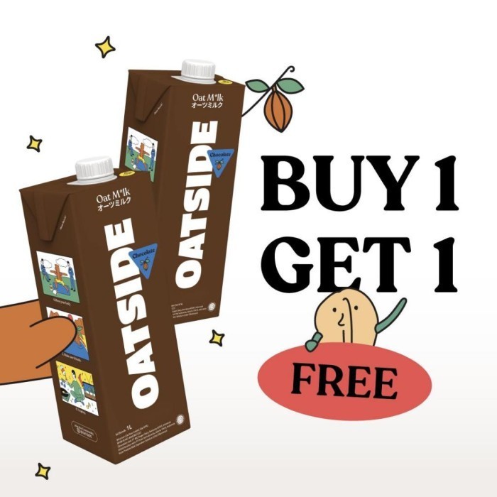 

TERLARIS TERLARIS (BUY 1 GET 1 FREE) OATSIDE CHOCOLATE 1 LITER MURAH!!! MURAH MURAH