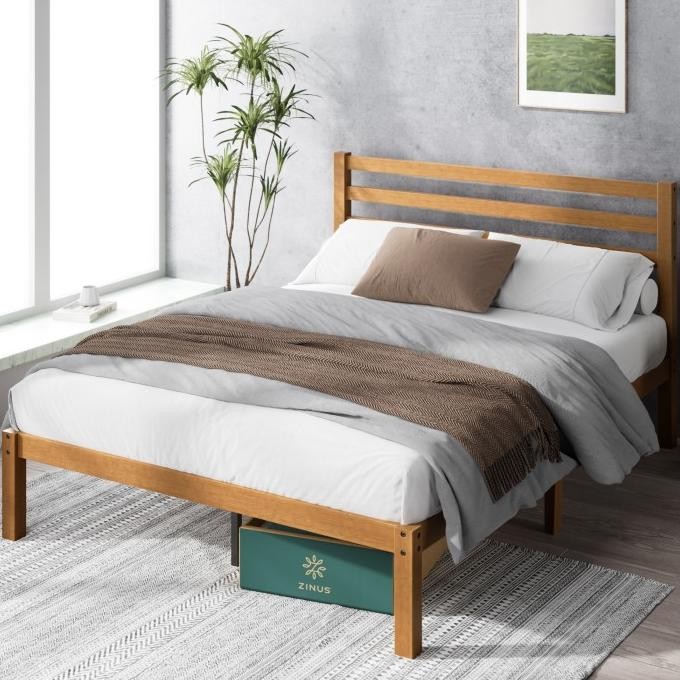 Dipan Tempat Tidur Kayu Zinus Leah