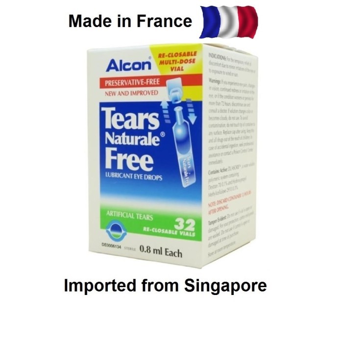 Alcon Tears Naturale Free / Artificial tears / Air mata buatan 32 vial