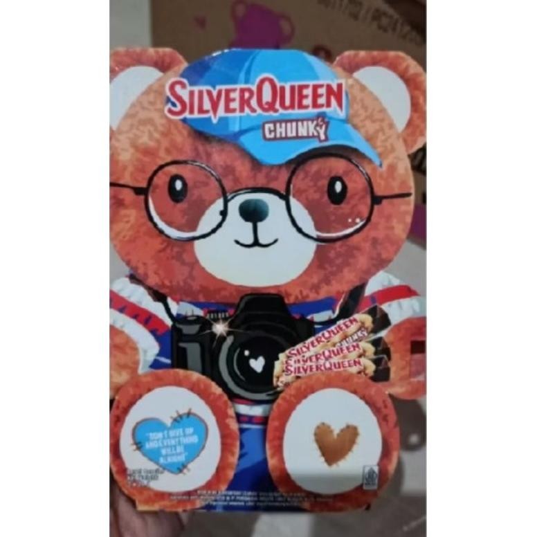 

CR - Silver queen Chunkybar Valentine BEAR / BERUANG isi 3 x 26gr TERLARIS