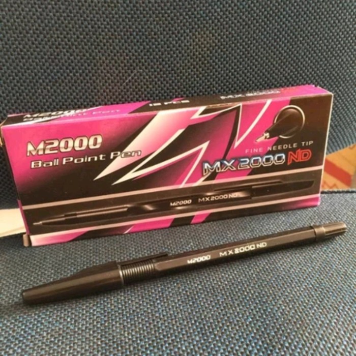 

Bolpen MX2000ND Ball Point PEN warna HITAM Harga Per 1pc PULPEN Murah
