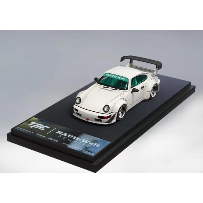 TPC 1/64 RWB964 White Porsche 964 RWB Diecast