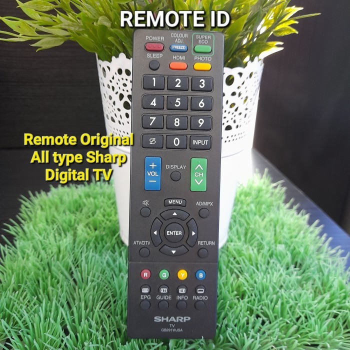 Remote Tv Sharp Original Gb353Wjsa Pengganti Gb225Wjsa Gb291Wjsa