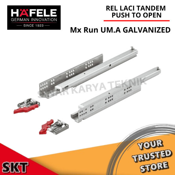 HAFELE REL LACI TANDEM REL UNDERMOUNT - SOFT CLOSE PUSH TO OPEN (PTO)