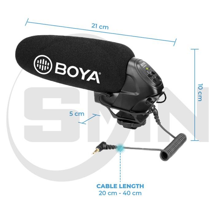 MIC BOYA BY BM3031 SUPER-CARDIOID SHOTGUN MIC KAMERA DSLR MIRRORLESS
