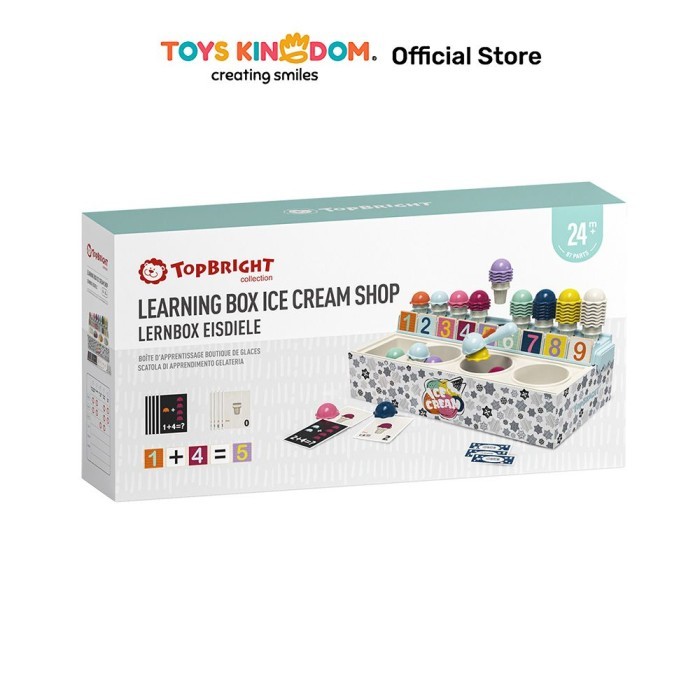 Toys Kingdom Top Bright Set Learning Box Ice Cream Shop Toy Kids Toy Koleksi Mainan Anak Permainan