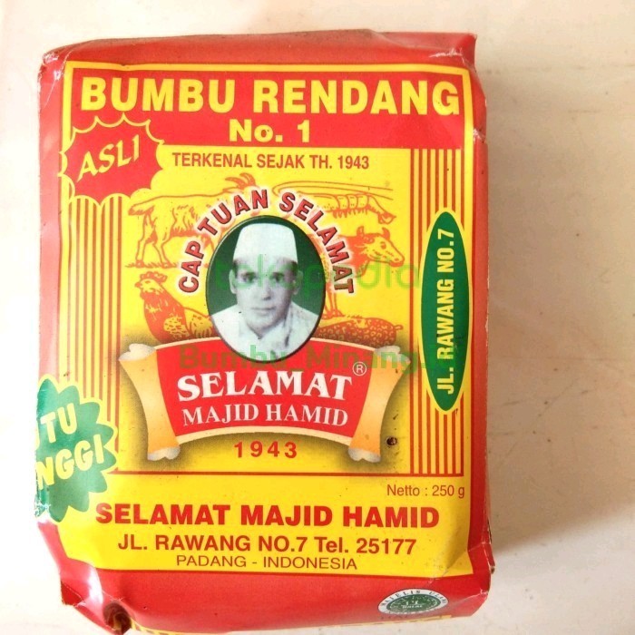 

PROMO Bumbu Rendang Padang No.1 Asli 250 gr Selamat Majid Hamid