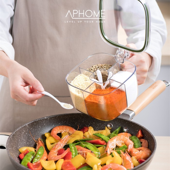 

FREE ONGKIR APHOME Wadah Bumbu Dapur Storage Penyimpanan FREE Sendok Kedap ZARA