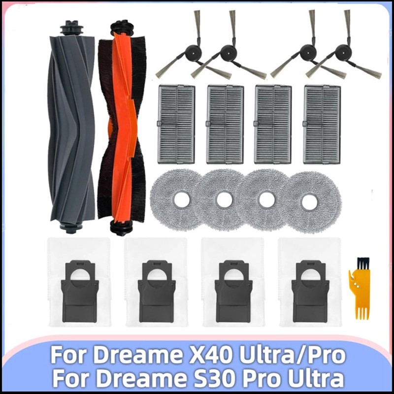 19PCS For Dreame X40 Ultra / S30 Pro Robot Vacuum Caner