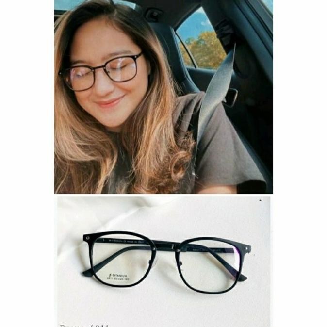 Kacamata minus/plus - Frame titanium - frame kacamata - 6011 terbaru