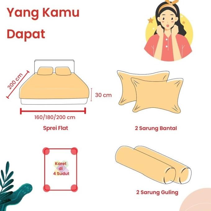 Diskon Seprai / Sprei 180X200 My Love / 160X200 / 200X200 Tinggi 30Cm