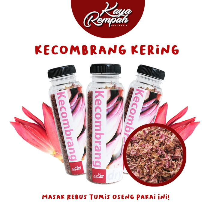 STOK TERBATAS KECOMBRANG KERING (DRY TORCH GINGER) REMPAH KERING BUMBU MASAK