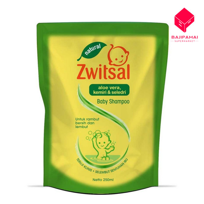 

PROMO Zwitsal Aloevera, Kemiri & Seledri Baby shampoo 250ml Refill