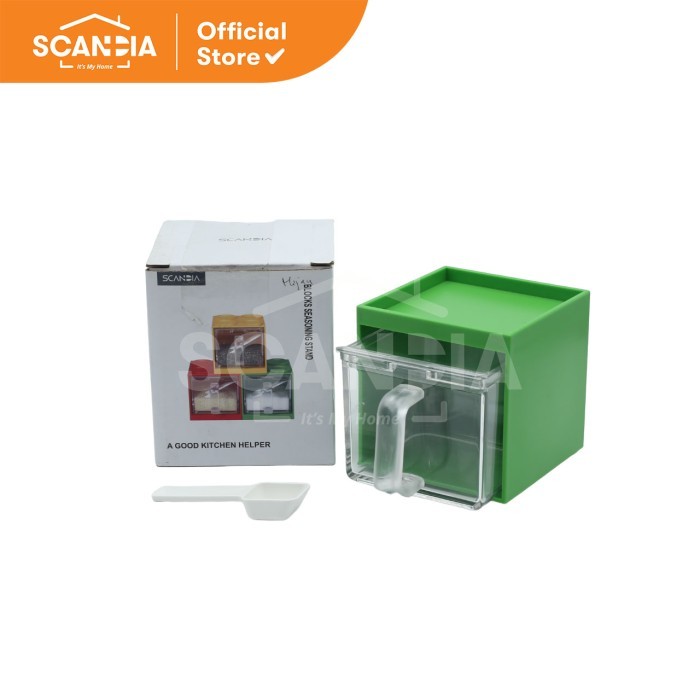 

BERGARANSI SCANDIA Tempat bumbu Dapur Anya Seasoning Box 9x10x9 Cm (D610)