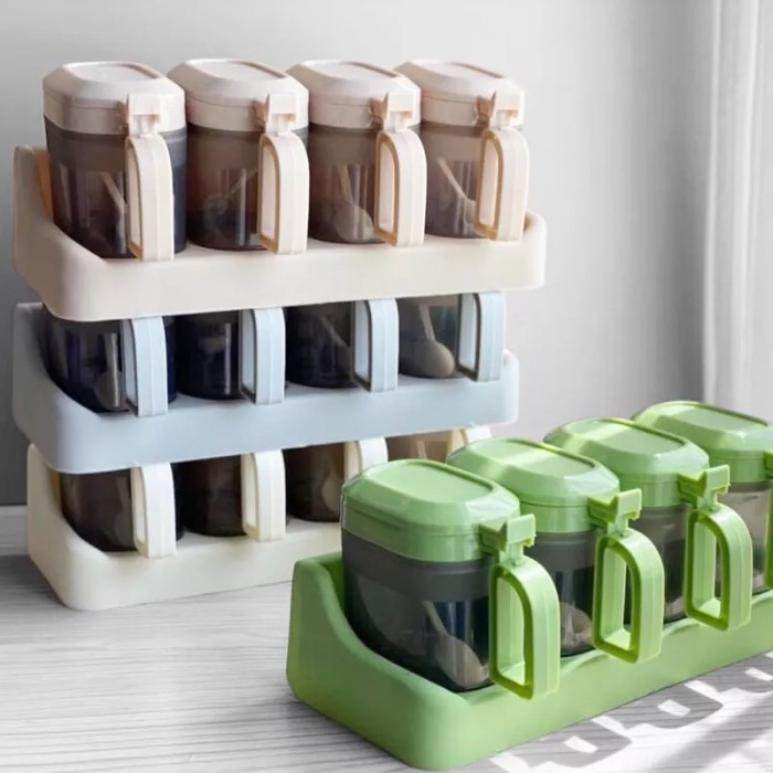 

KOMPLIT Tempat Bumbu Mamamia / Tempat Bumbu 4 in 1 Wadah Bumbu Wadah Bumbu