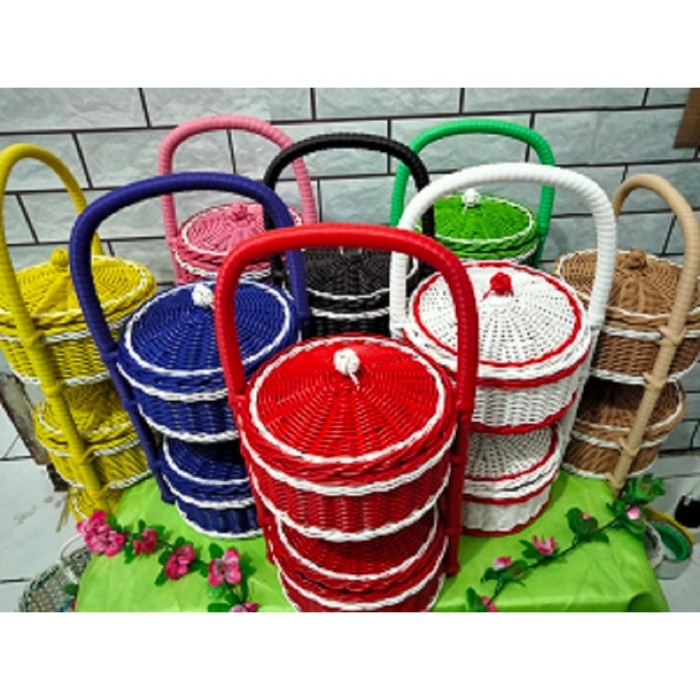 

TERBAIK JHN RAK BAWANG RAK BUMBU 2 SAP + TUTUP RAK BESI RAK SUSUN 2 KERANJANG