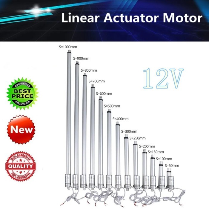 DC 12V ELECTRIC MOTOR LINEAR ACTUATOR METAL GEAR LINEAR MOTOR