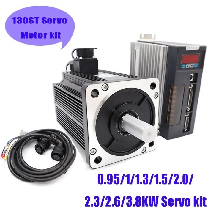 AC SERVO MOTOR 1KW 1.3KW 1.5KW 2KW 2.3KW 2.6KW 3.8KW 130ST M04025